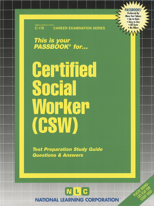 Title details for Certified Social Worker (CSW) by Michael Rudman - Available